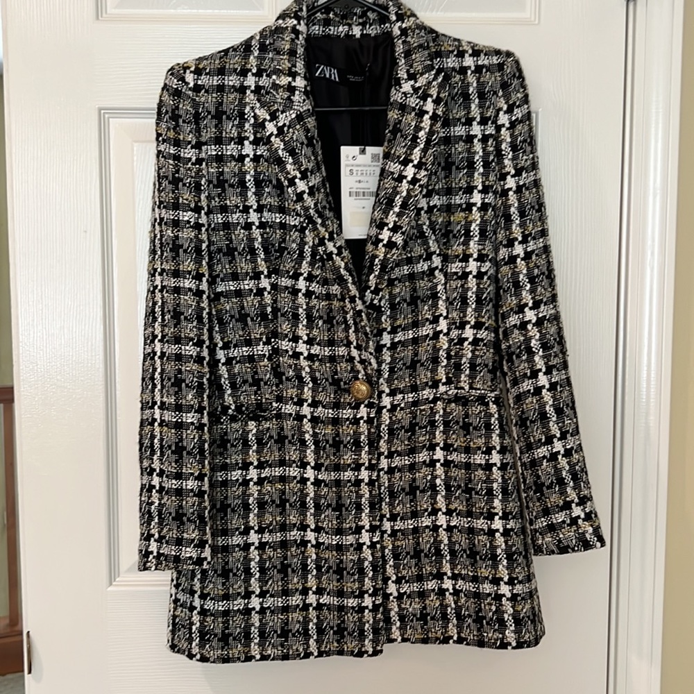 ZARA Plaid jacket.